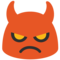 Angry Face With Horns emoji on Google